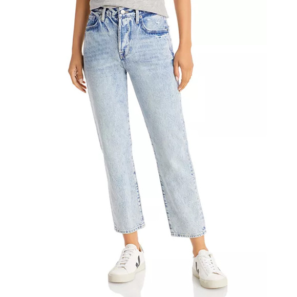 NEW Frame Le Original High Rise Straight Fit Jean Ankle Richlake Women's Size 27 - Picture 7 of 12